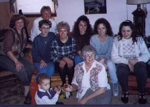 1993 Jill Strait, Laura Tindle, Cassie Kelso Lane, Tony Hall, Patty Kelso, Cathy Pruss, Joyce Patterson, Marie Cowgill, Jenny Patterson.jpg